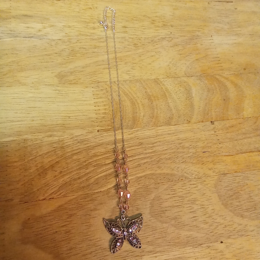 Silver Butterfly Necklace